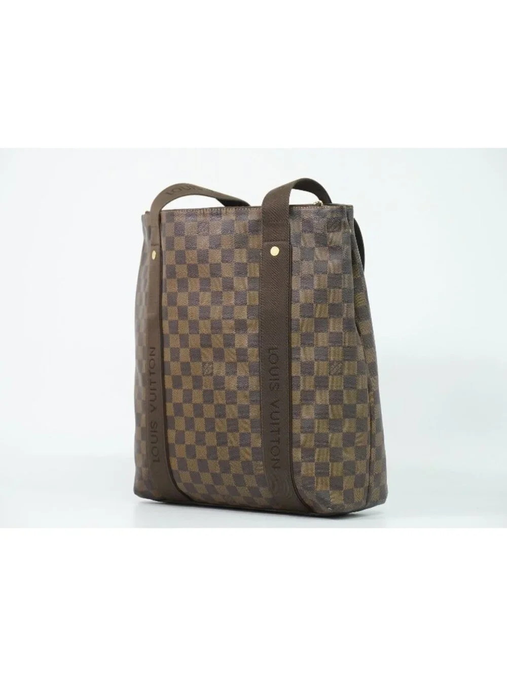 Louis Vuitton LV Cabas Beaubourg Damier Ebene Tote Bag Brown Vintage